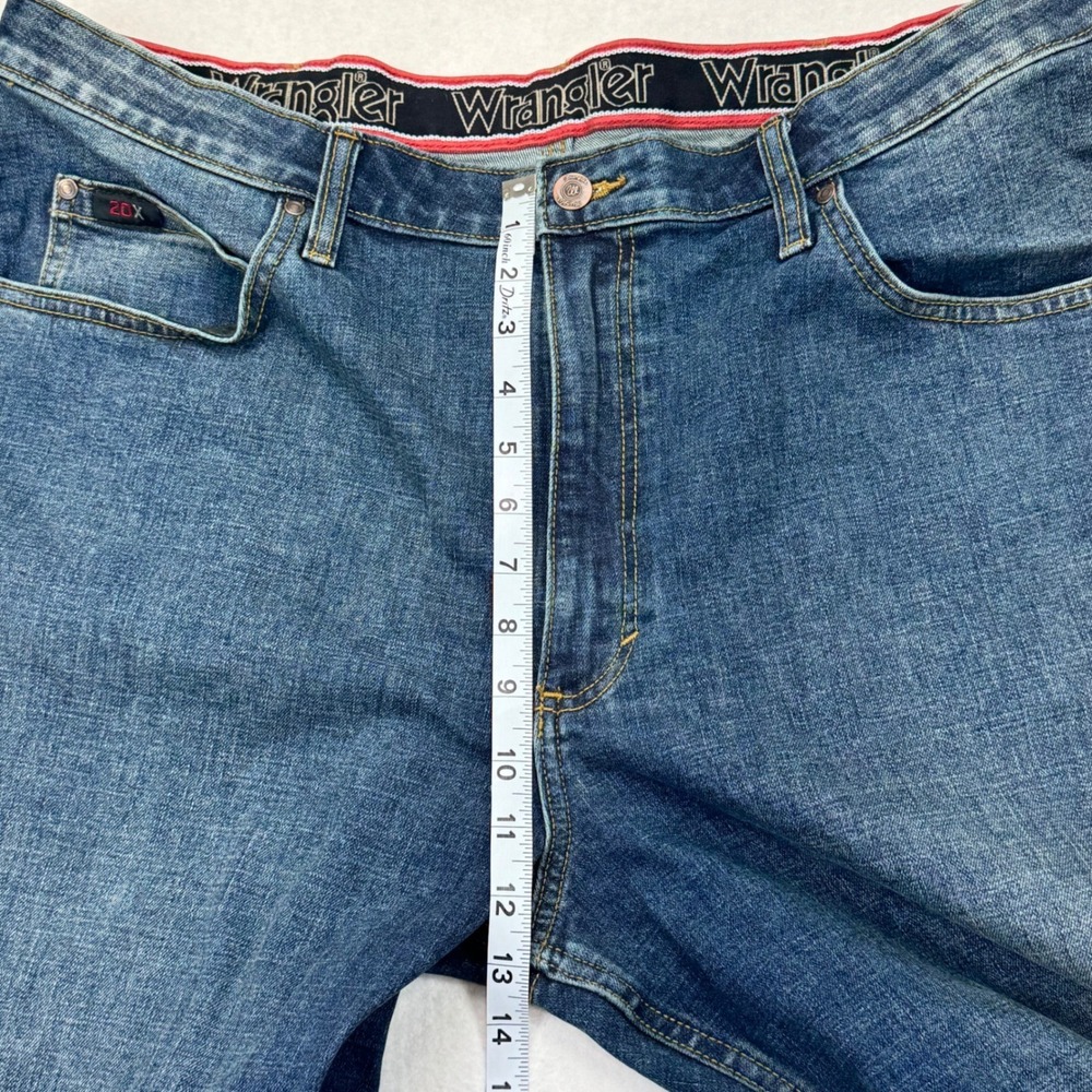 Wrangler 20X Competition Mens Straight Leg Medium Wash Blue Denim Jeans 38x34 - Picture 5 of 7